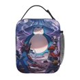 thumbnail image 3 of Snorlax Lunch Bag Insulated Reusable Lunch Box Lunch Tote Lunchbox Portable Bento Bags For Men Women Office Work Travel Picnic Camping 8 x 10 x 4 inch, 3 of 3