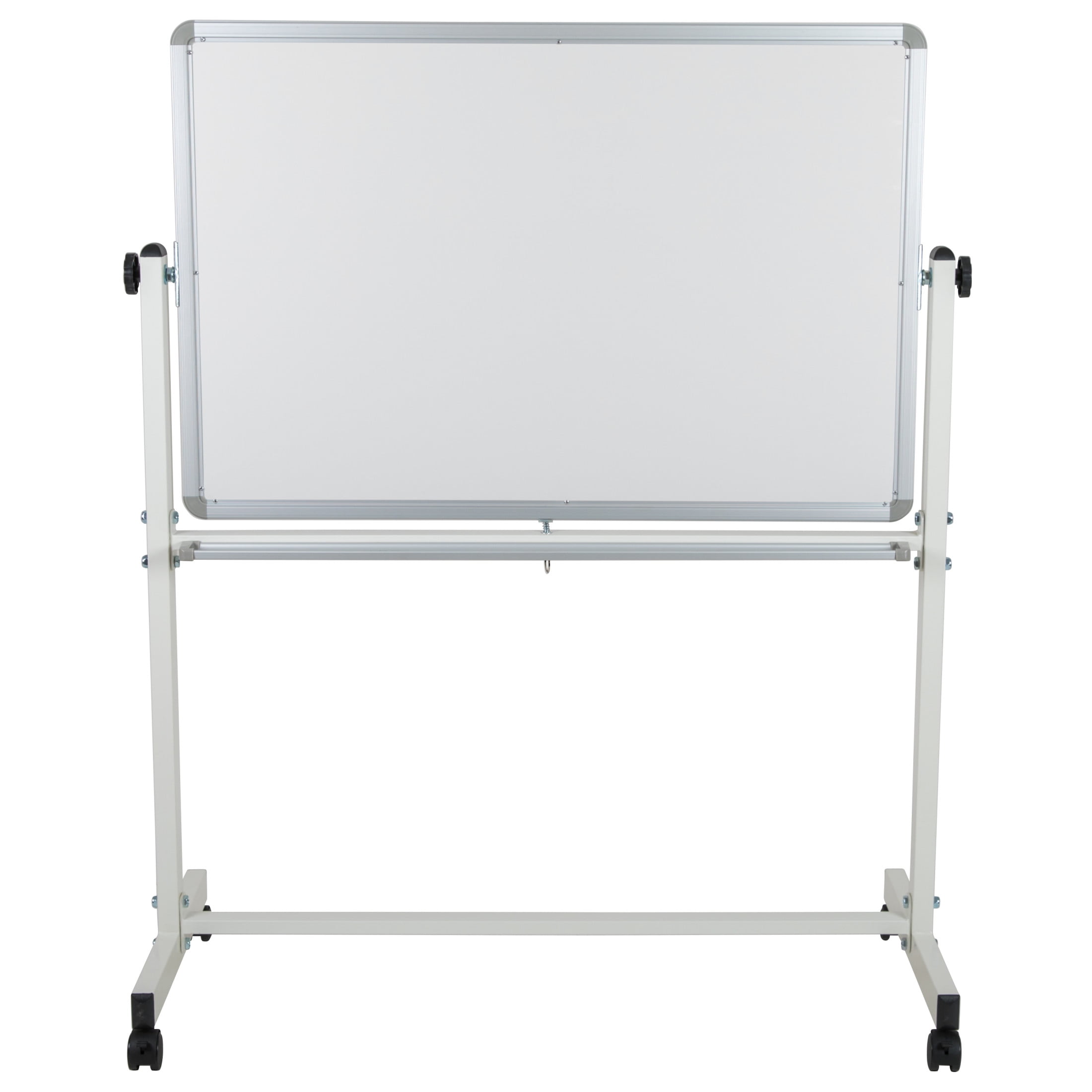 Flash Furniture HERCULES Series 45.25"W x 54.75"H Double-Sided Mobile White Board with Pen Tray