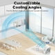 thumbnail image 4 of Ventiladores de Mesa, Ventiladores de Pared Ultrasilenciosos, con Pantalla Digital, Recargables por USB, para Casa, Oficina, Viajes, Camping, Color ., 4 of 5