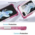 thumbnail image 5 of for Samsung Galaxy Z Flip 5 Case Crystal Gradient Clear Luxury Elegant Magnetic Case [Support for Magsafe] Camera Protector Soft TPU Shockproof Protective Galaxy Z Flip 5 Case -Pink Blue, 5 of 6