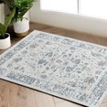 thumbnail image 1 of RUGKING Entry Door Rug 2x3 Grey Entryway Rug Indoor Small Area Rug Floral Thin Carpet Non-Slip Foldable Rug for Living Room Bedroom Kitchen, 1 of 6