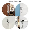 thumbnail image 3 of unbranded 2 Pcs Anti-theft Door Lock Stainless Steel Safety Door Devices, 3 of 6