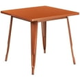 thumbnail image 1 of 31.5'' Square Black Metal Indoor-Outdoor Table, 1 of 3