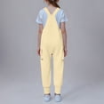 thumbnail image 3 of Brondbend Girls Overalls Kids Casual Sleeveless Jumpsuits Harem Pants Rompers with Pockets 5-14 Years up to 50% Off, 3 of 5