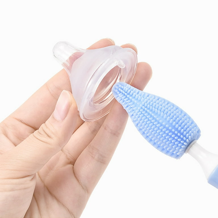 Toyvian 2pcs Bottle Brush Glass Cup Cleaning Tool Silicone Bottle Cleaner  Glass Cup Brush Wine Cup Brush Baby Bottle Cleaning Brush Washing Brush to