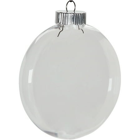 Clear plastic ornaments: 100mm disc christmas ornament Clear Plastic Ornaments: 100mm Disc Christmas Ornament - Walmart.com