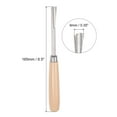 thumbnail image 2 of Uxcell 9mm Tip 6.5" Length Carbon Steel Straight Half-round Tip Wood Handle Wood Carving Chisels, 2 of 5