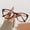 2, variant on Retro Tortoise Shell Cat Eye Eyeglasses with Gold Temples, Anti Blue Light Fashion Eyewear for Women