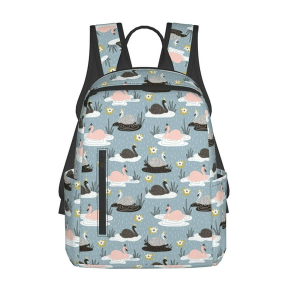 Disketp Swan Princess On Lake for Lightweight Backpack, Durable Water-Resistant Daypack for Travel, Hiking, and Daily Use for Men and Women