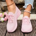 thumbnail image 2 of Women's Mesh Quick Drying Water Shoes Breathable Lace Up Athletic Shoes Lightweight Non Slip Sneakers Pink Size 7, 2 of 4