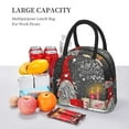 thumbnail image 6 of Haiem Traditional Scandinavian Dwarf Printed Lunch Bag Women, Lunch Box Lunch Bag for Women, Small Leakproof Cute Lunch Tote Large Capacity Reusable Insulated Cooler Lunch Container, 6 of 6