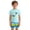 Sky Blue, variant on Toddler Swimsuit Boy Size 2-3Y Palm Tree Surfboard Print Short Sleeve Swimsuit Top Swim Bottoms 2 Piece Boys Bathing Suit