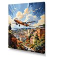 thumbnail image 2 of Designart "Adventurous Prelude To Plane Flight I" Plane Canvas Art Print, 2 of 7