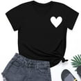 thumbnail image 6 of LIBRCLO Womens Tops Short Sleeve Valentines Graphic Tees Casual Holiday Crewneck T Shirts, 6 of 7