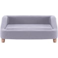 thumbnail image 5 of Critter Sitters 36 in. Microfiber Gray Rectangle Pet Bed for Medium-Sized Dogs, 5 of 9