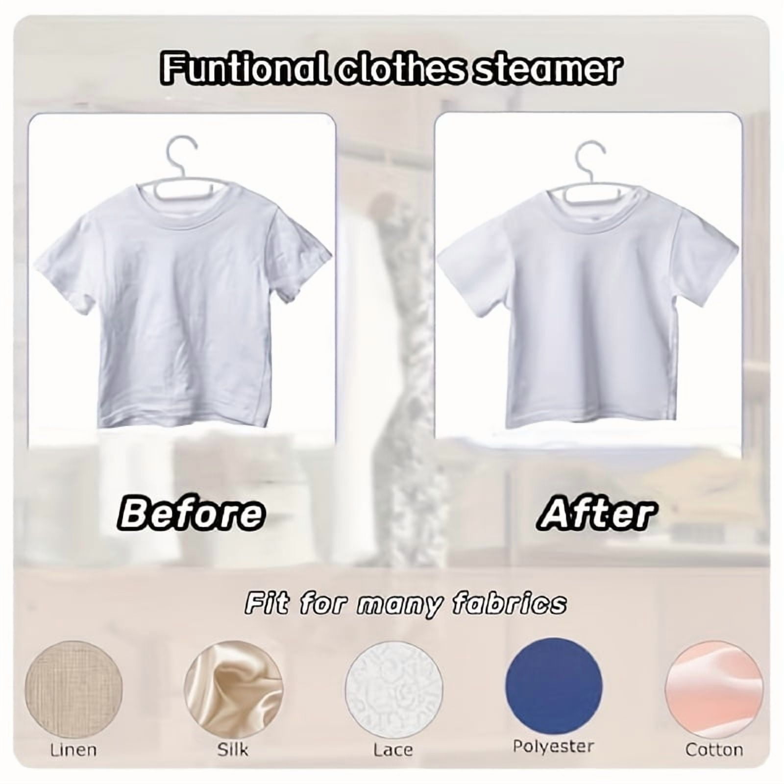 Portable Handheld Garment Mini Electric Iron, Travel Steamer Iron for Clothes Mini, 10S Fast Heating Powerful Wrinkle Remover, 180° Rotating Handle for Home, Travel, Apartment, Hotels