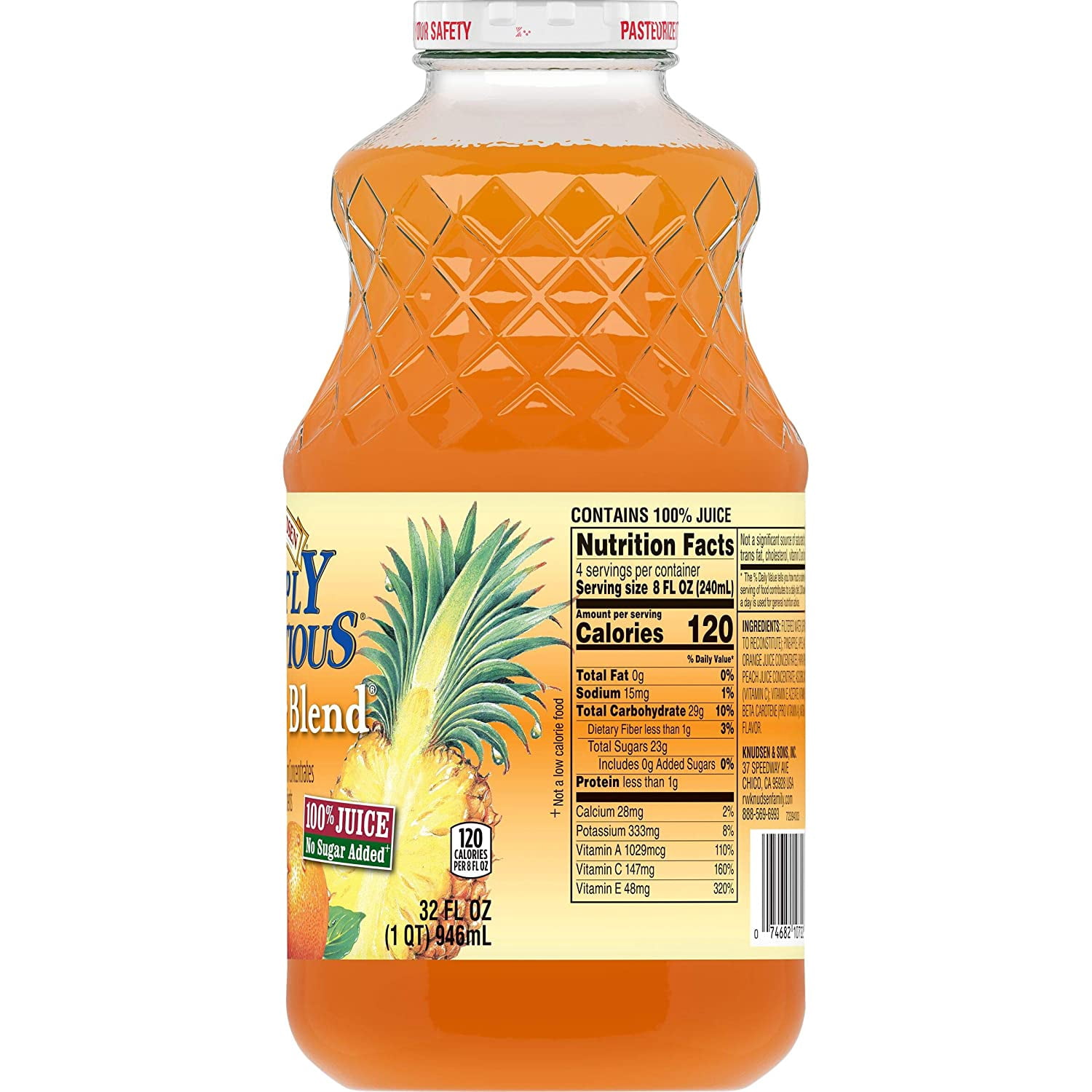R.W. Knudsen Simply Nutritious Morning Blend, 32 Ounces. ( Pack Of 3.)