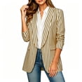 thumbnail image 5 of Busydd Striped Blazers for Women Long Sleeve Open Front Suit Jackets for Women Business Casual Lapel Suit Blazer with Pockets M, 5 of 7