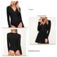 thumbnail image 5 of Body de color puro, Body con cuello en V y encaje para mujer, diseño a prueba de futuro, 5 of 6