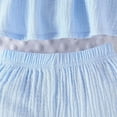 thumbnail image 7 of Xyant Infant Baby Girl Clothes Toddler Girl Summer Outfits Sleeveless Solid Color Tank Top Shirt Shorts Set Cute Toddler Clothes for Girls (Blue,12-18 Months), 7 of 7