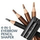 thumbnail image 5 of Herramienta de sacapuntas de lápiz de cejas, maquillaje de ojos con forma de de , belleza para principiantes, lápices de cejas pelables - Negro, 5 of 8