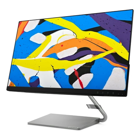 Lenovo - Q24i-10 24" IPS LED FHD FreeSync Monitor (HDMI, VGA) - Black