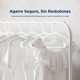 thumbnail image 3 of Ganchos de Plastico Premium SereneLife, Antideslizantes, Ahorradores de Espacio, Duraderos y Resistentes, para Camisas, Suéteres, Sudaderas, Abrigos, Pantalones y Vestidos, Blanco, Pack 150, 3 of 7