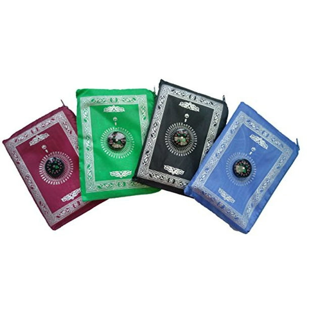 Portable Waterproof Muslim Prayer Mat Light Prayer Rug with Compass