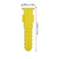 thumbnail image 2 of 100 Pcs Plastic Ribbed Wall Anchors and Screws Kit Self Driling Drywall Anchors, 2 of 8