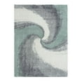 thumbnail image 2 of Unique Loom Soft Touch Shag Collection Area Rug - Selin (9' x 12' 2" Rectangle Sage Green/Gray), 2 of 6