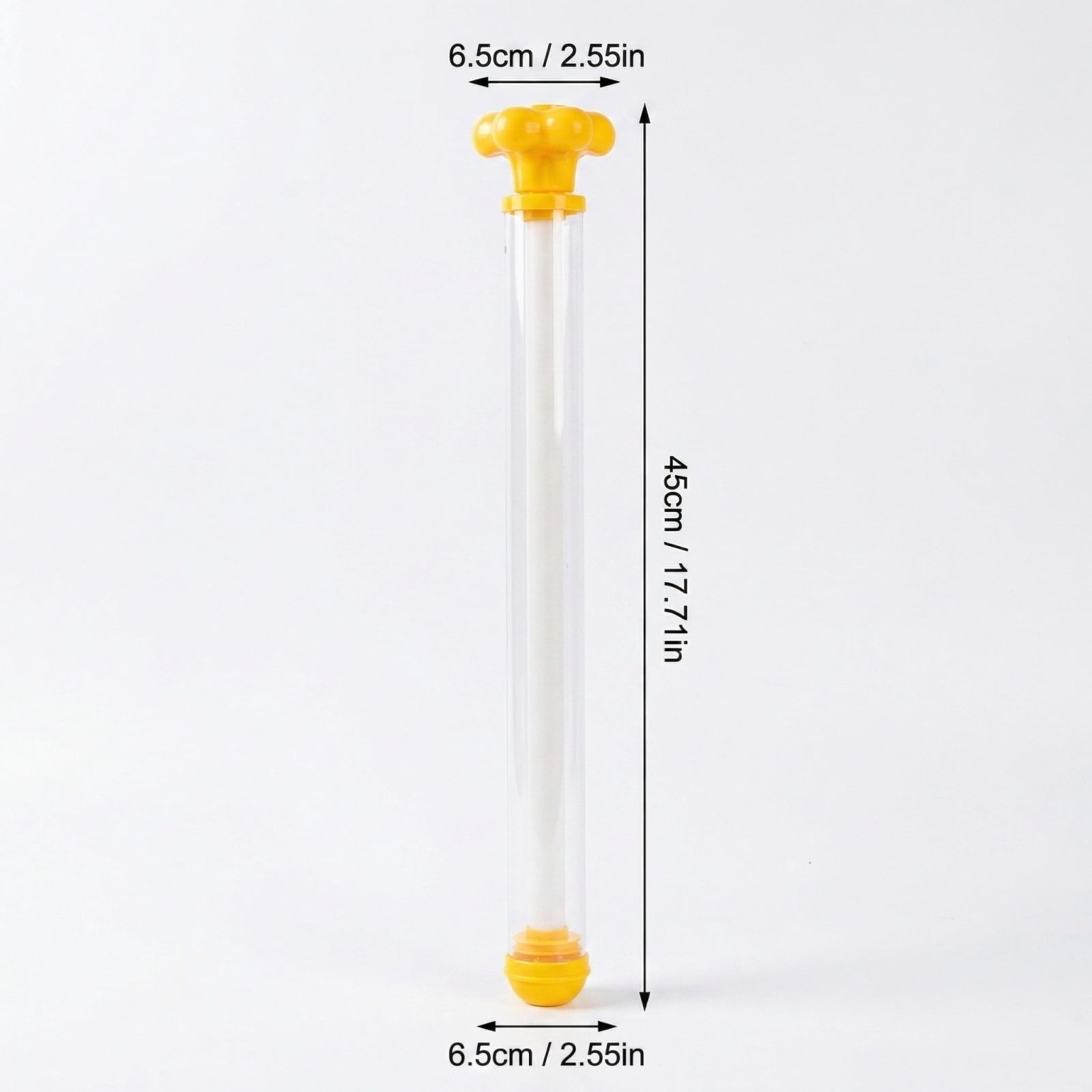 Fireworks Water Gun 17.71 in, Plastic Manual Pump High Pressure Water Gun for Adults, Summer Pool Party Beach Accessories (Yellow)