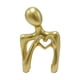 thumbnail image 3 of Escultura de manos de corazón dorado, estatua única, ligera y de lujo, pequeña escultura para mesa de centro, decoración navideña, festival y, 3 of 9