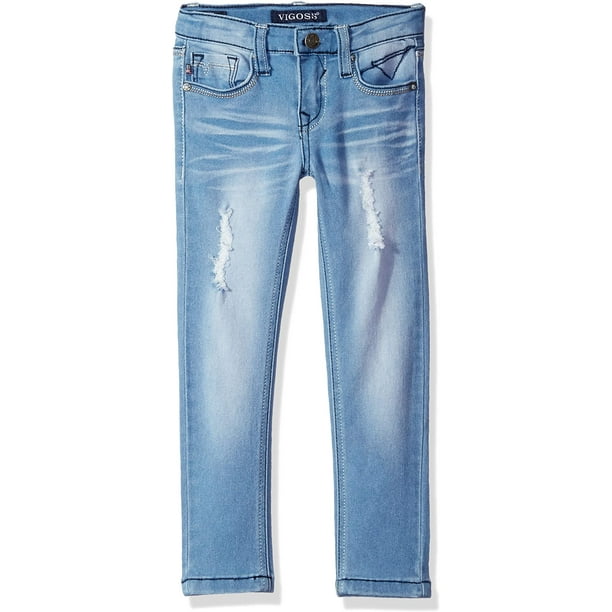 Girls blue jeggings sales