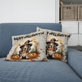 thumbnail image 2 of Happy Halloween Basset Hound Witches Hat Pumpkin Carving Pillow Cushion Double Sided Bassets Dog Breed Lovers Gifts Idea Throw Pillow - 02019, 2 of 4