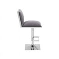 thumbnail image 4 of Furniture of America Pacine Contemporary Metal Adjustable Bar Stool in Gray, 4 of 4