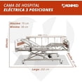 thumbnail image 4 of Cama de Hospital Eléctrica Magnimed 3 posiciones Estructura de Acero Soporta hasta 150kg, 4 of 8