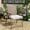 🔥 Beige_Base#4355, variant on Waterproof 15.7x15.7 Inch Outdoor Cushion, Beige Artificial Leather, Non-Slip Sponge Filled, Detachable Cover, for Chair, Floor, Window, Car, Office - Single Pack
