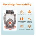 thumbnail image 4 of Swimming/Underwater Mask Snorkel Full Face Wide View Foldable Anti Fog Diving Mask For Swimming Adult Youth Snorkel ,Portable and lightweight, 4 of 6