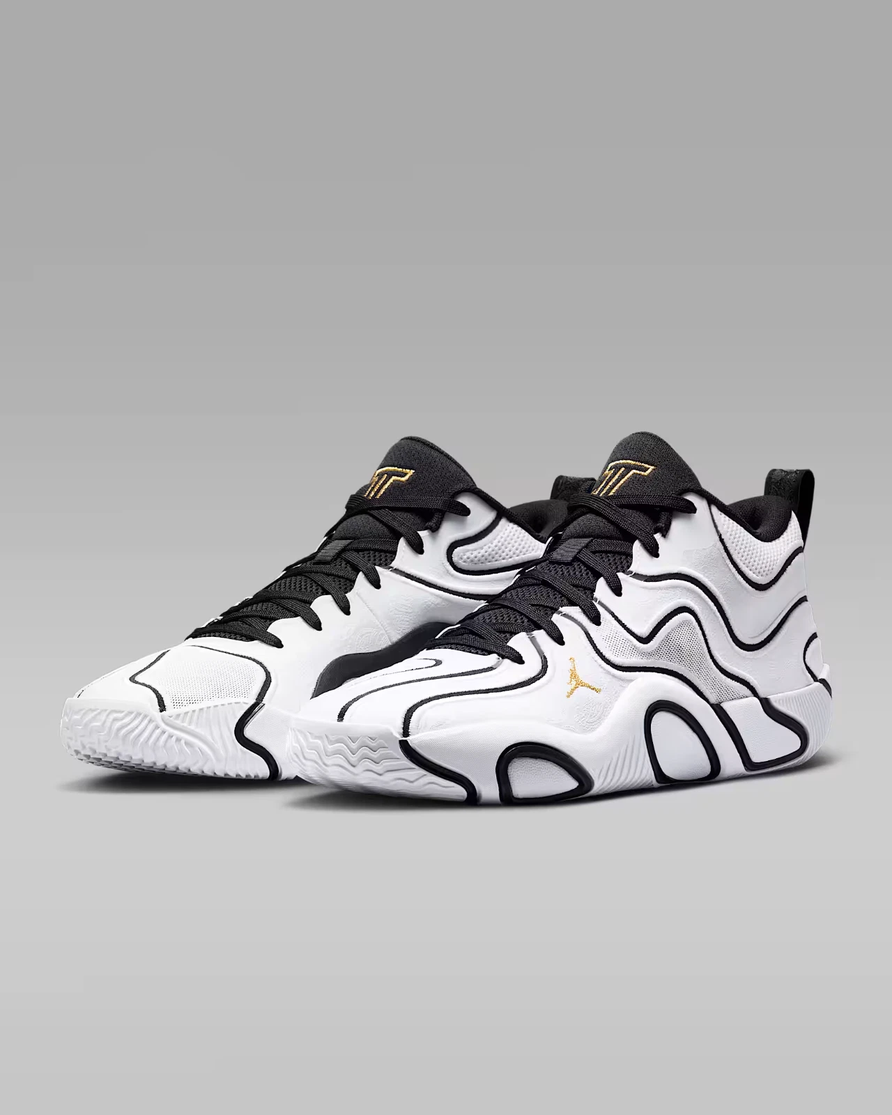 Jordan Tatum 3 basketball sneakers White Black Gold Athletic Sneakers Air Jordan TATUM 3 | IB8149-100 | AFEW STORE main image 3