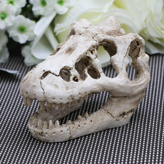 WHAMVOX  2 Pcs Terrarium Decor Fish Tank Accessories Reptile Skeleton White