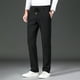 thumbnail image 3 of Pantalones largos para hombre, de color liso, a la moda, informales, con cintura elástica y bolsillos rectos., 3 of 7