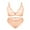 Beige, variant on Varsbaby Bra See Through Wirefree Bralette and Panties for Women