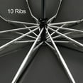 10 Ribs Fully Automatic UV Umbrella Reflective Stripe Large Reverse