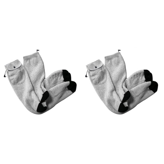 BERTDOMD Heated Socks for Men and Women, 2 Pairs Warm Winter Socks with Intelligent Temperature Control and Stylish Design