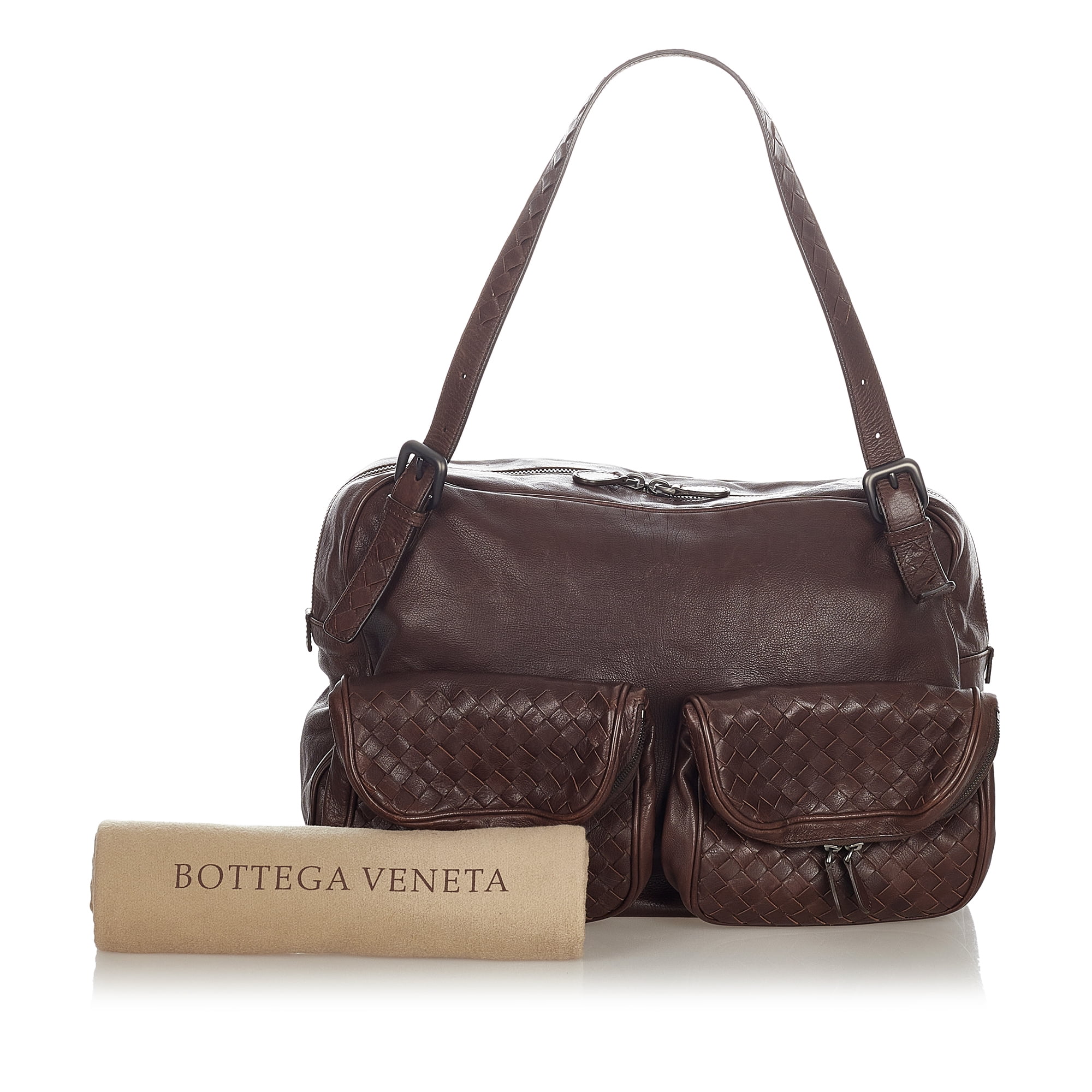 Authentic Bottega Veneta Intrecciato Crossbody Bag 