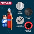thumbnail image 6 of Joyfy 6 ft Christmas Inflatables Jesus Family Outdoor Decorations,Christmas Nativity Blow Ups Yard with Built-in LEDs for Holiday Party Garden Lawn Decor, 6 of 8