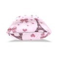 thumbnail image 4 of Valentine Effiel Tower with Bows Hearts Throw Pillow Covers Pillowcases 16 x 16 Inch Home Decor 2 Packs for Bedroom Sofa, 4 of 6