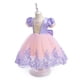 thumbnail image 1 of Vestido de Rapunzel para niña con mangas abullonadas bordadas en el lateral, disfraz infantil, 1 of 5