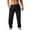 Black, variant on Dagugfen Mens Pants Casual Elastic Waist Drawstring Loose Lightweight Workout Trainning Running Pants