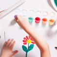 thumbnail image 2 of 80 Strips 480 Pots Empty Paint Strips Paint Cup Pots Mini Paint Pots Strips Clear Storage Containers for Classrooms Schools Paintings Art Festivals (3 ml), 2 of 7